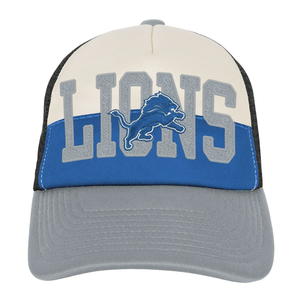 Youth Modern Fan Trucker Adjustable Hat - Detroit Lions Hats