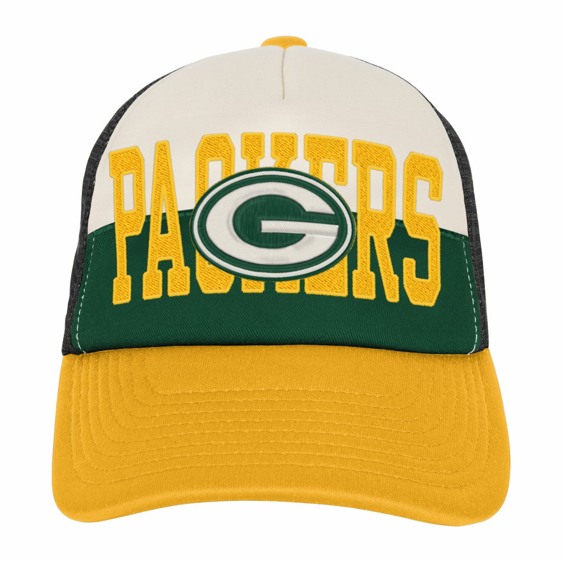Youth Modern Fan Trucker Adjustable Hat - Green Bay Packers Hats