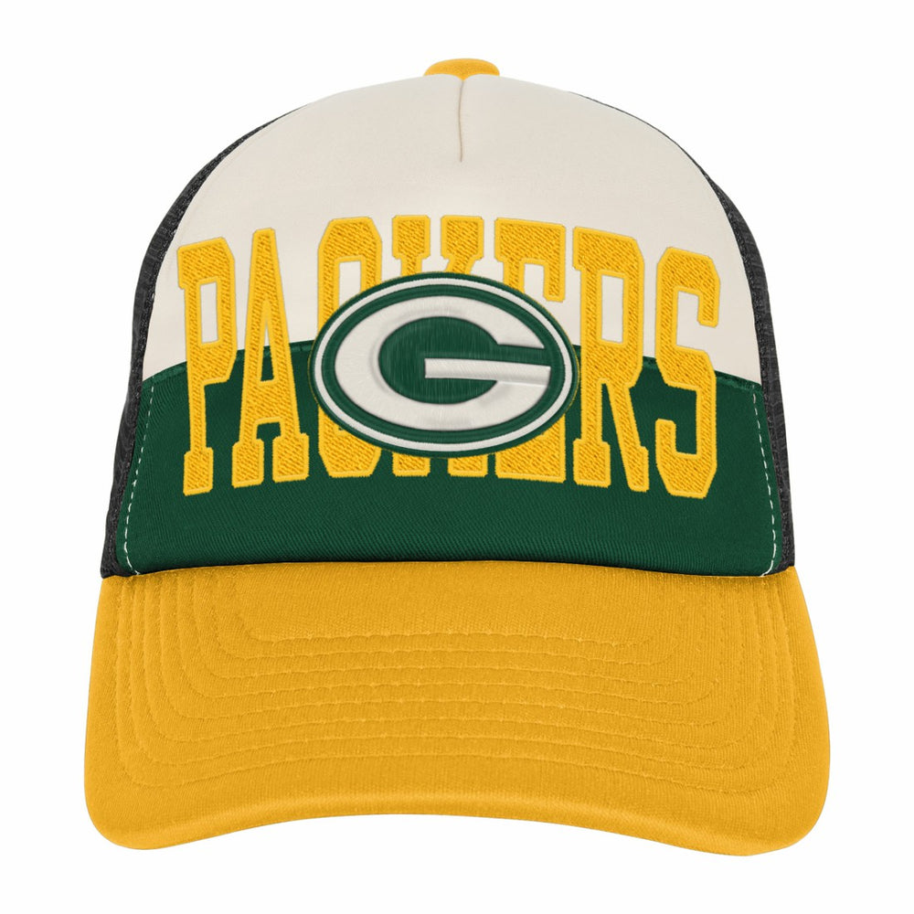 Youth Modern Fan Trucker Adjustable Hat - Green Bay Packers Hats