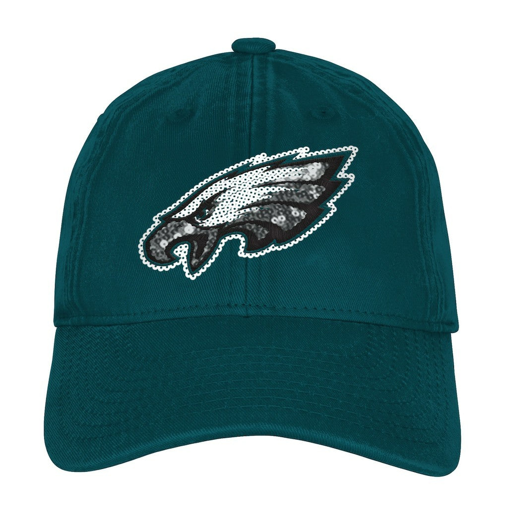 Outerstuff Girls Youth Gridiron Adjustable Hat - Philadelphia Eagles Hats