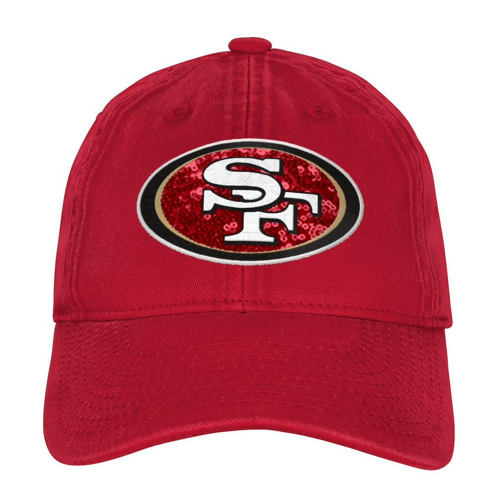 Outerstuff Girls Youth Gridiron Adjustable Hat - San Francisco 49ers Hats