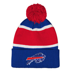 Outerstuff Girls Let's Play Cuffed Knit Hat with Pom - Buffalo Bills Hats