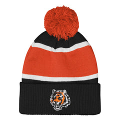 Outerstuff Girls Let's Play Cuffed Knit Hat with Pom - Cincinnati Bengals Hats