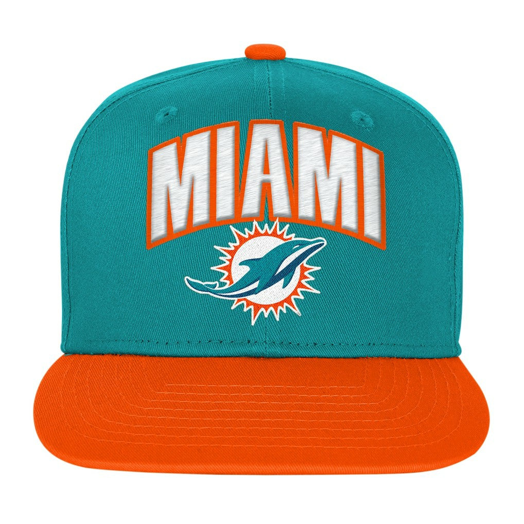 Outerstuff Preschool Essentials Snapback Hat - Miami Dolphins Hats