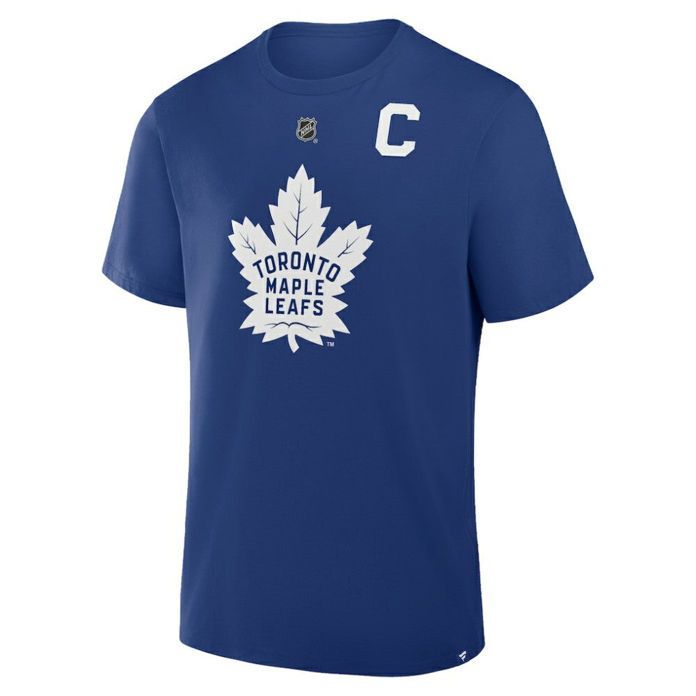 NHL Auston Matthews Toronto Maple Leafs Fanatics Authentic Stack Name & Number T-Shirt