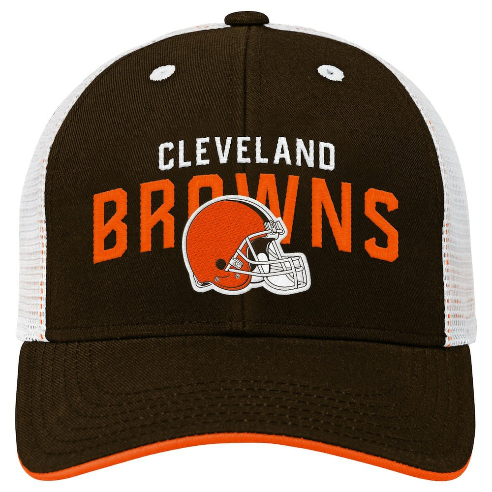 Outerstuff Preschool Core Lockup Trucker Adjustable hat - Cleveland Browns Hats