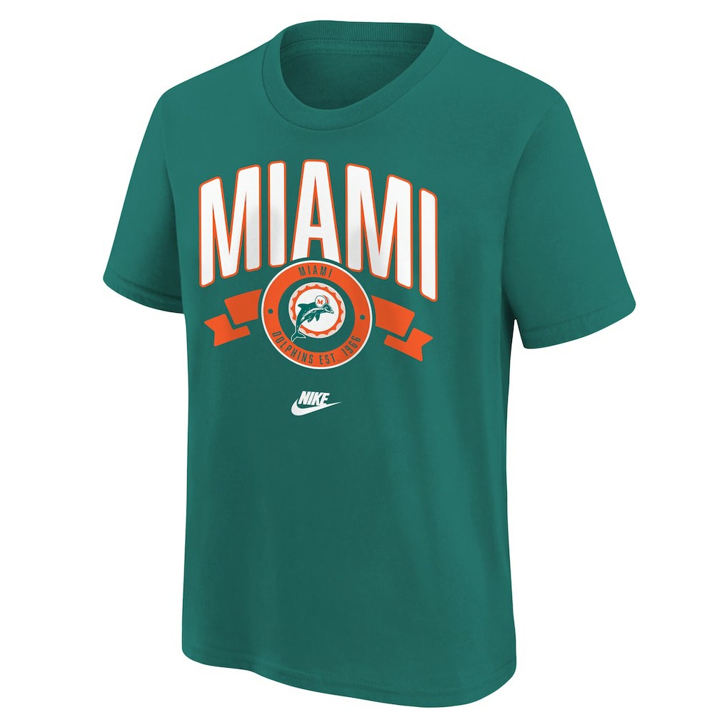 Youth Rewind Front & Back Essential T-Shirt - Miami Dolphins T-shirts