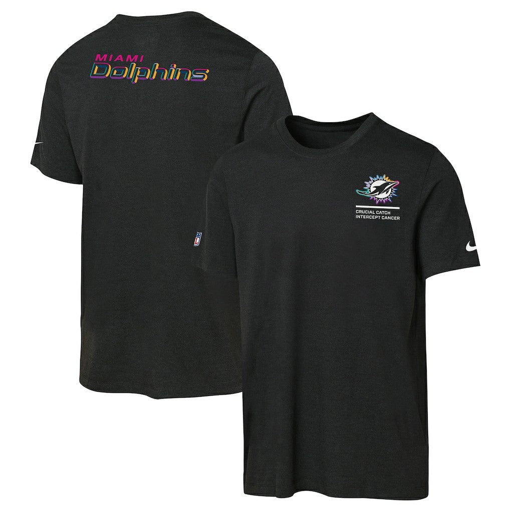 Youth 2025 NFL Crucial Catch Tri-Blend Dri-FIT T-Shirt - Miami Dolphins T-shirts