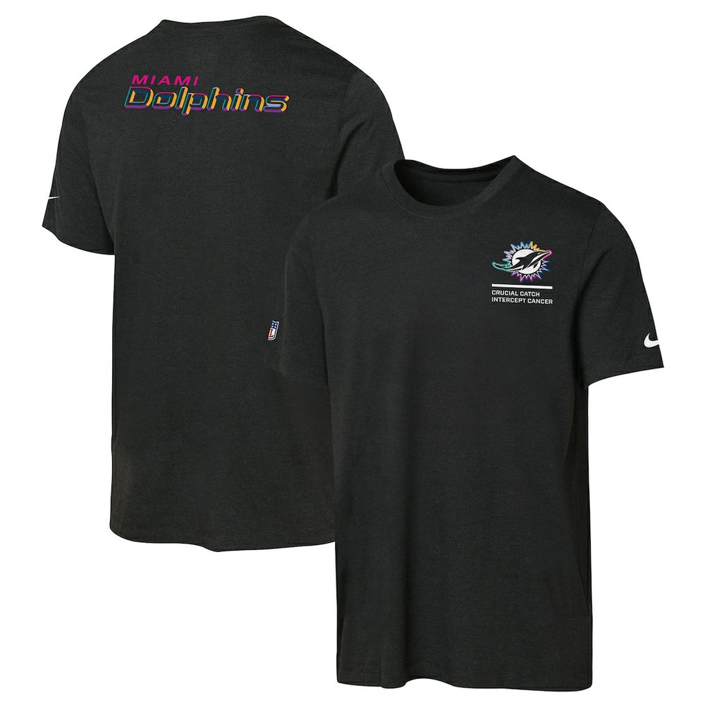 Youth 2025 NFL Crucial Catch Tri-Blend Dri-FIT T-Shirt - Miami Dolphins T-shirts