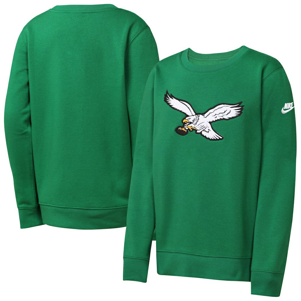 Youth Rewind Essential Pullover Crewneck Sweatshirt - Philadelphia Eagles Pullover