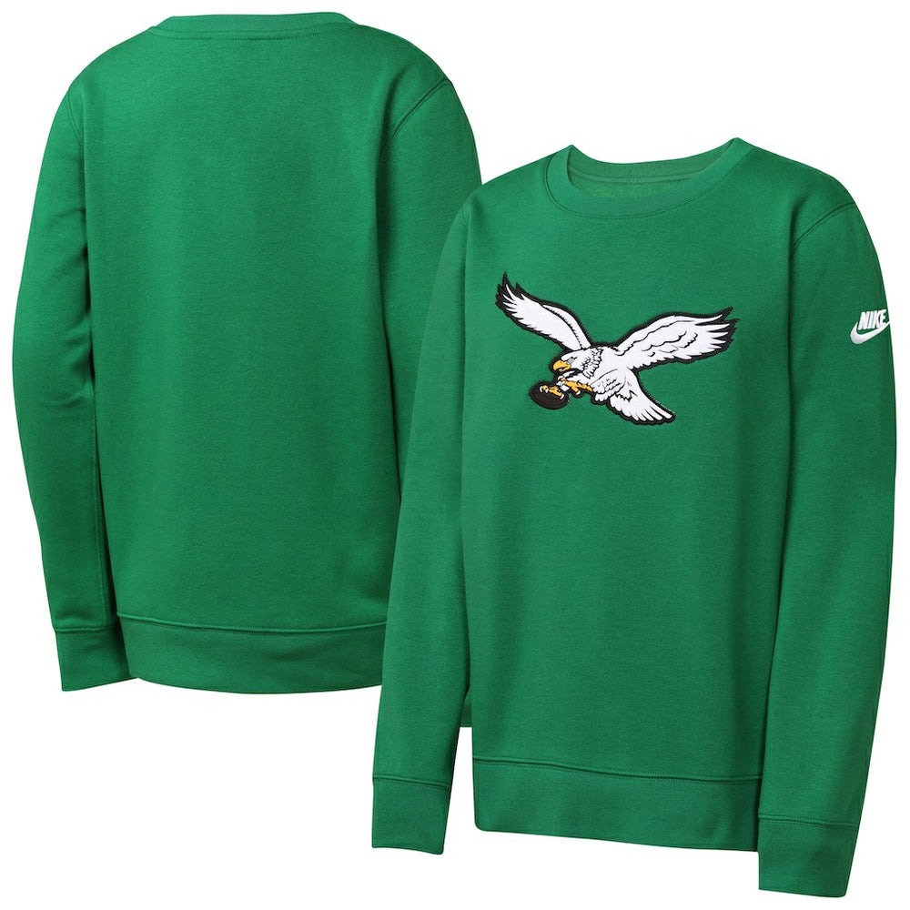 Youth Rewind Essential Pullover Crewneck Sweatshirt - Philadelphia Eagles Pullover