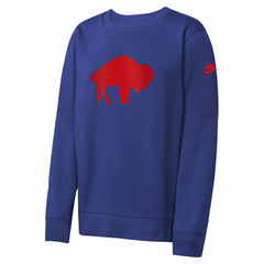 Youth Rewind Essential Pullover Crewneck Sweatshirt - Buffalo Bills Pullover