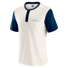 Darius Rucker Collection Henley Colorblock Slub Pocket T-Shirt - Dallas Cowboys T-shirts