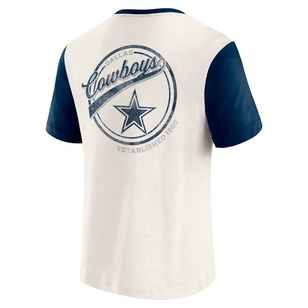 Darius Rucker Collection Henley Colorblock Slub Pocket T-Shirt - Dallas Cowboys T-shirts