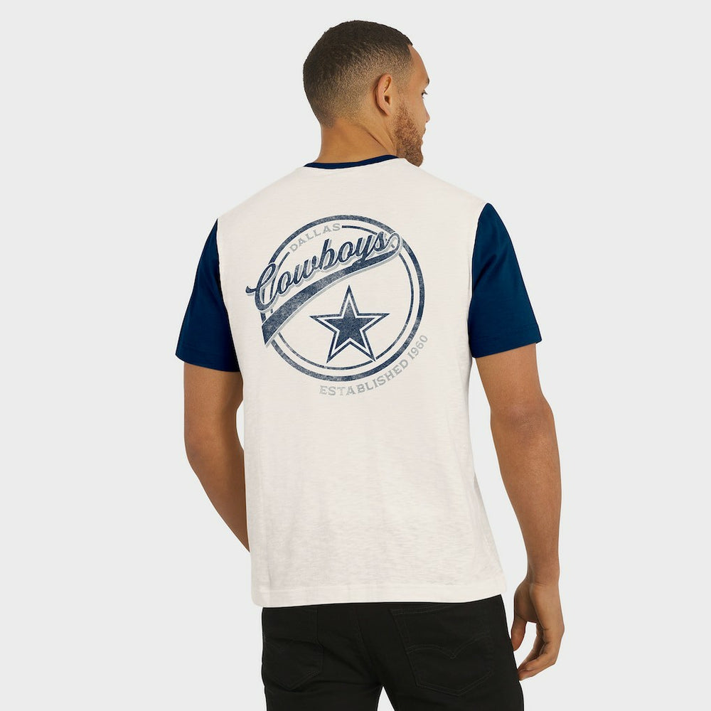 Darius Rucker Collection Henley Colorblock Slub Pocket T-Shirt - Dallas Cowboys T-shirts