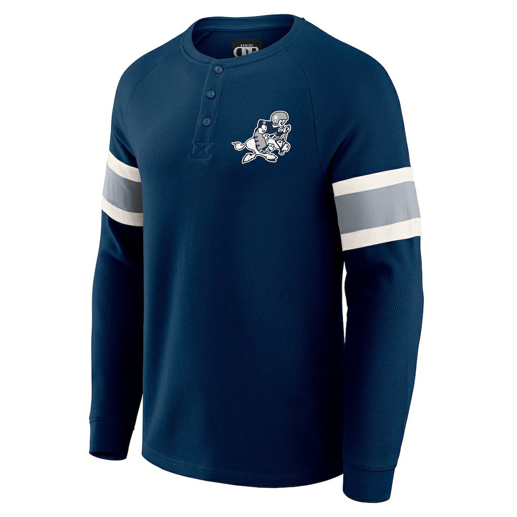 Darius Rucker Collection Waffle-Knit Raglan Long Sleeve Henley T-Shirt - Dallas Cowboys T-shirts