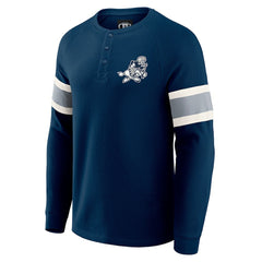 Darius Rucker Collection Waffle-Knit Raglan Long Sleeve Henley T-Shirt - Dallas Cowboys T-shirts