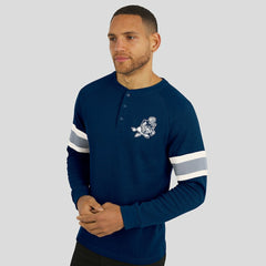 Darius Rucker Collection Waffle-Knit Raglan Long Sleeve Henley T-Shirt - Dallas Cowboys T-shirts