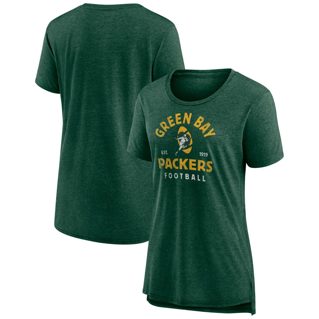 Women's Vintage Arch Tri-Blend T-Shirt - Green Bay Packers T-shirts