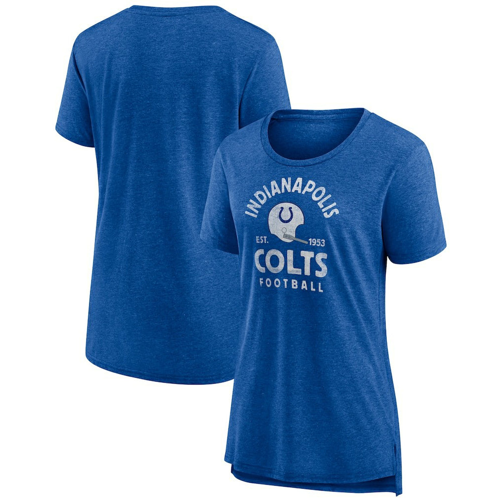 Women's Vintage Arch Tri-Blend T-Shirt - Indianapolis Colts T-shirts