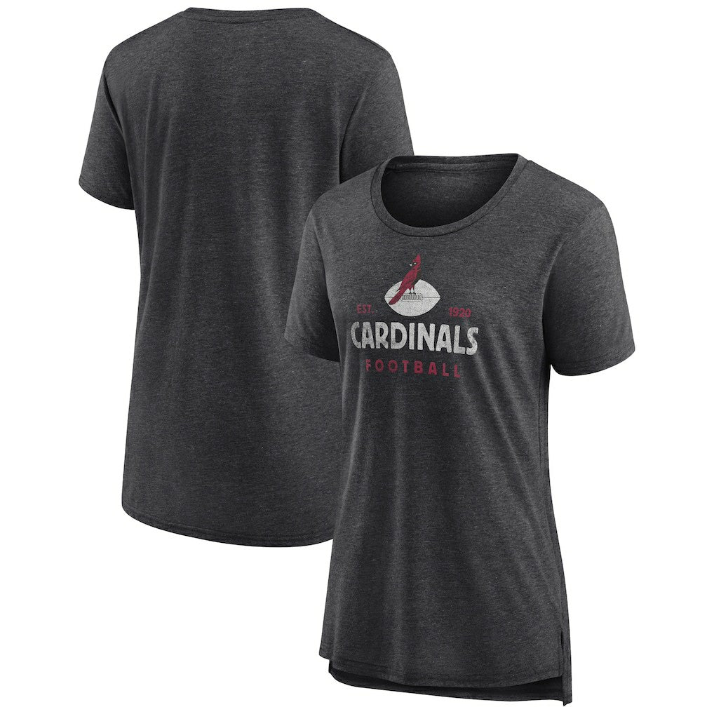 Women's Vintage Arch Tri-Blend T-Shirt - Arizona Cardinals T-shirts