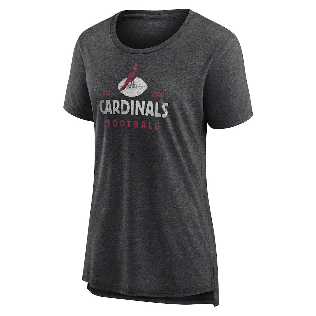 Women's Vintage Arch Tri-Blend T-Shirt - Arizona Cardinals T-shirts