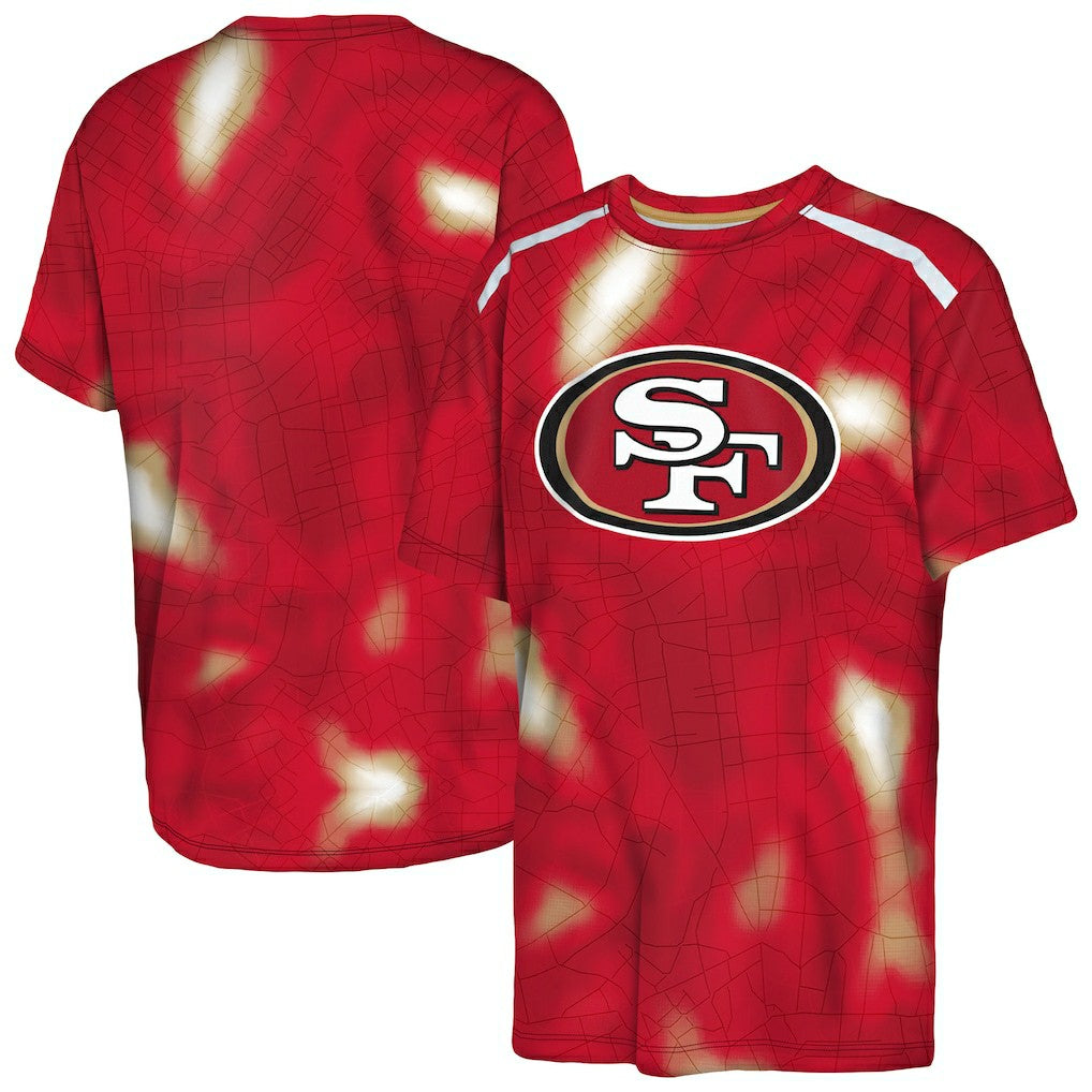 Outerstuff Youth End Zone Dri-Tek T-Shirt - San Francisco 49ers T-shirts
