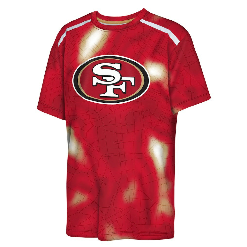 Outerstuff Youth End Zone Dri-Tek T-Shirt - San Francisco 49ers T-shirts