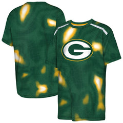 Outerstuff Youth End Zone Dri-Tek T-Shirt - Green Bay Packers T-shirts