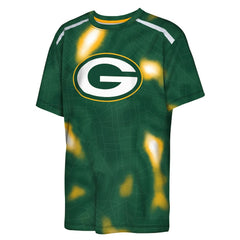 Outerstuff Youth End Zone Dri-Tek T-Shirt - Green Bay Packers T-shirts