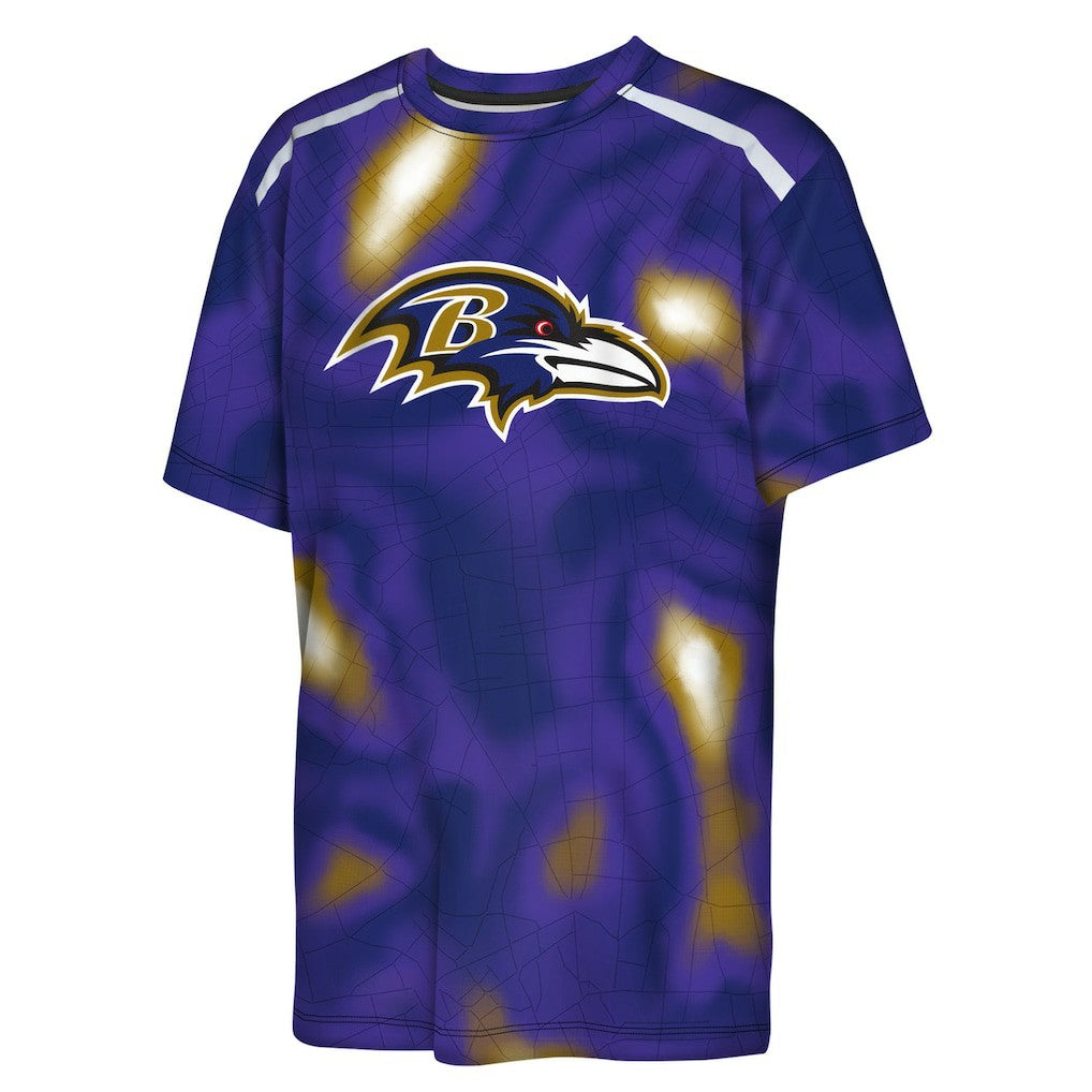 Outerstuff Youth End Zone Dri-Tek T-Shirt - Baltimore Ravens T-shirts