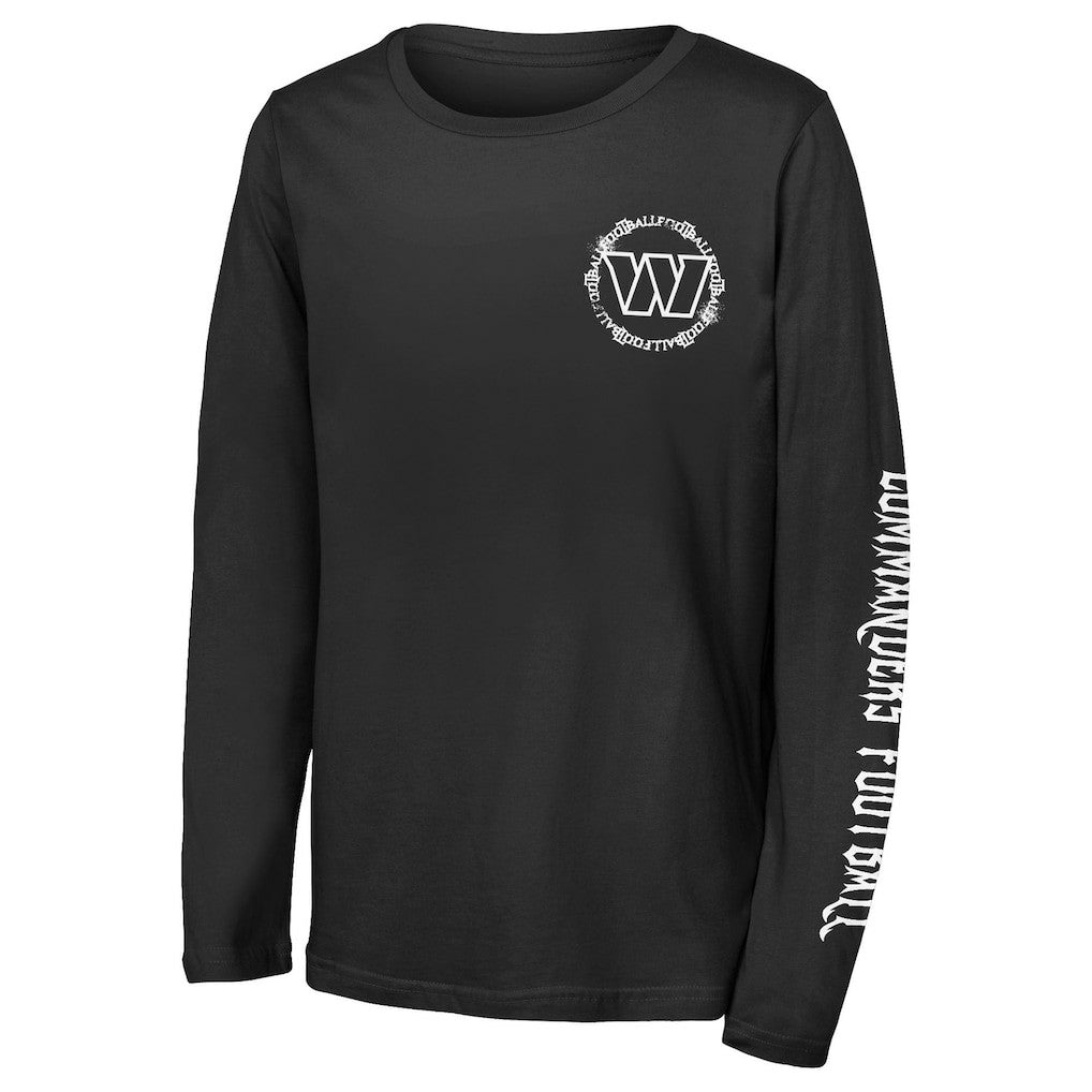 Outerstuff Youth Rumble Long Sleeve T-Shirt - Washington Commanders T-shirts