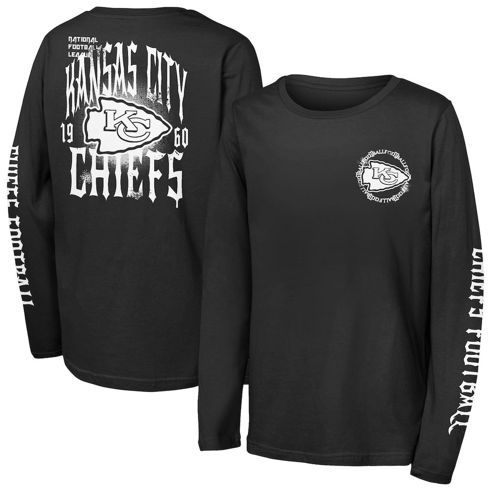 Outerstuff Youth Rumble Long Sleeve T-Shirt - Kansas City Chiefs T-shirts