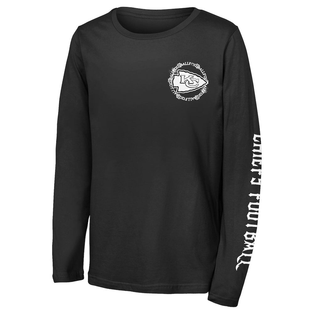 Outerstuff Youth Rumble Long Sleeve T-Shirt - Kansas City Chiefs T-shirts