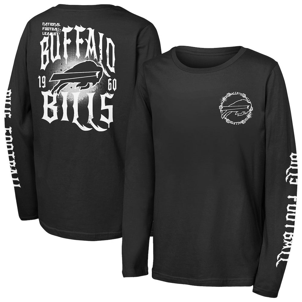 Outerstuff Youth Rumble Long Sleeve T-Shirt - Buffalo Bills T-shirts