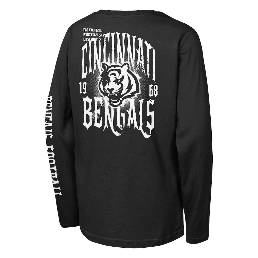Outerstuff Youth Rumble Long Sleeve T-Shirt - Cincinnati Bengals T-shirts