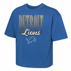 Outerstuff Girls Youth Big City Boxy T-Shirt - Detroit Lions T-shirts