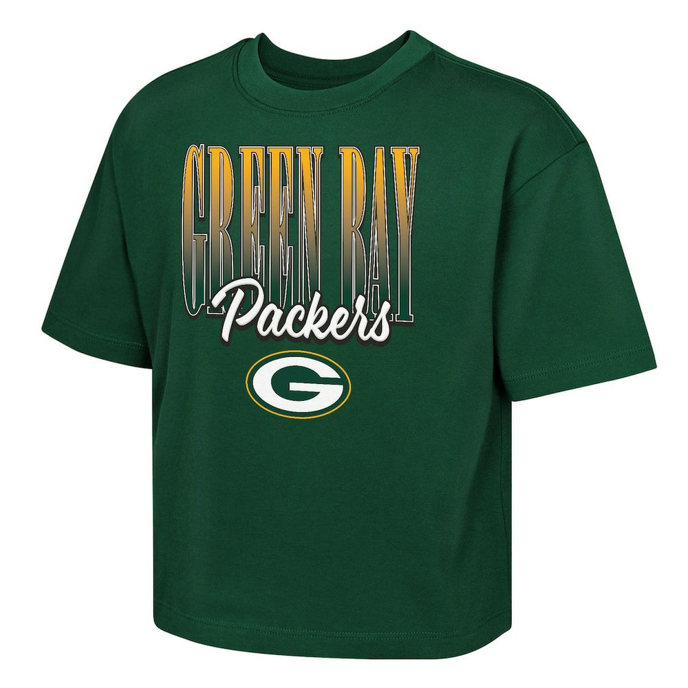 Outerstuff Girls Youth Big City Boxy T-Shirt - Green Bay Packers T-shirts