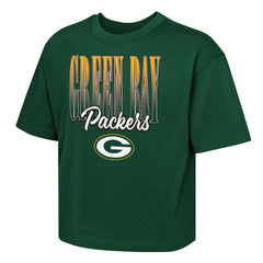 Outerstuff Girls Youth Big City Boxy T-Shirt - Green Bay Packers T-shirts