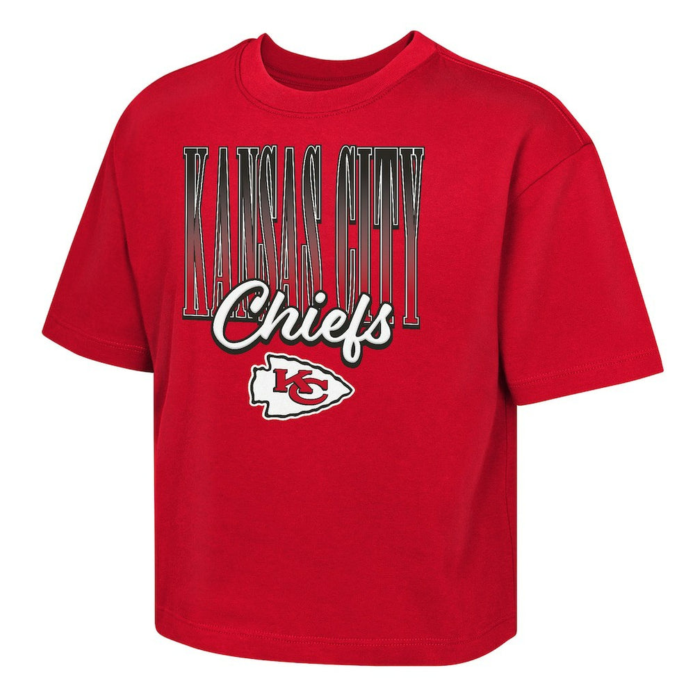 Outerstuff Girls Youth Big City Boxy T-Shirt - Kansas City Chiefs T-shirts