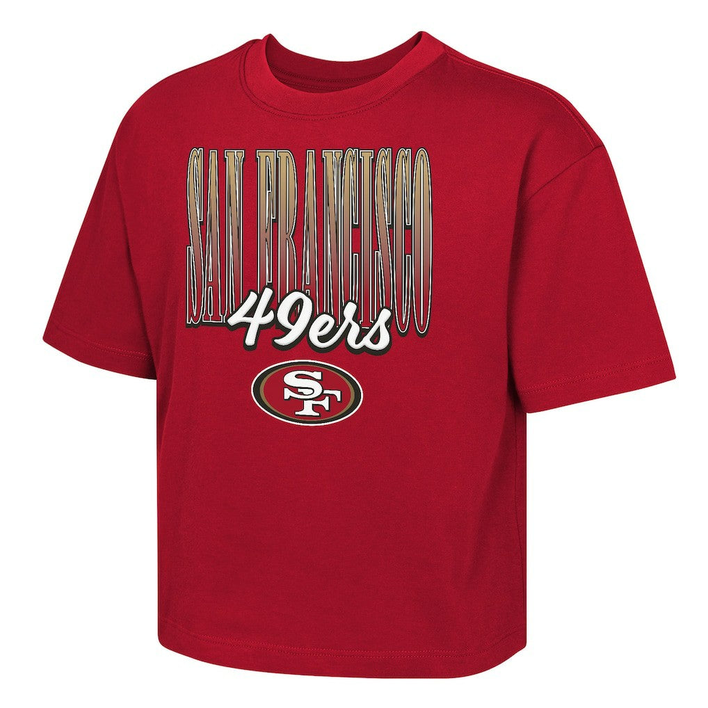 Outerstuff Girls Youth Big City Boxy T-Shirt - San Francisco 49ers T-shirts
