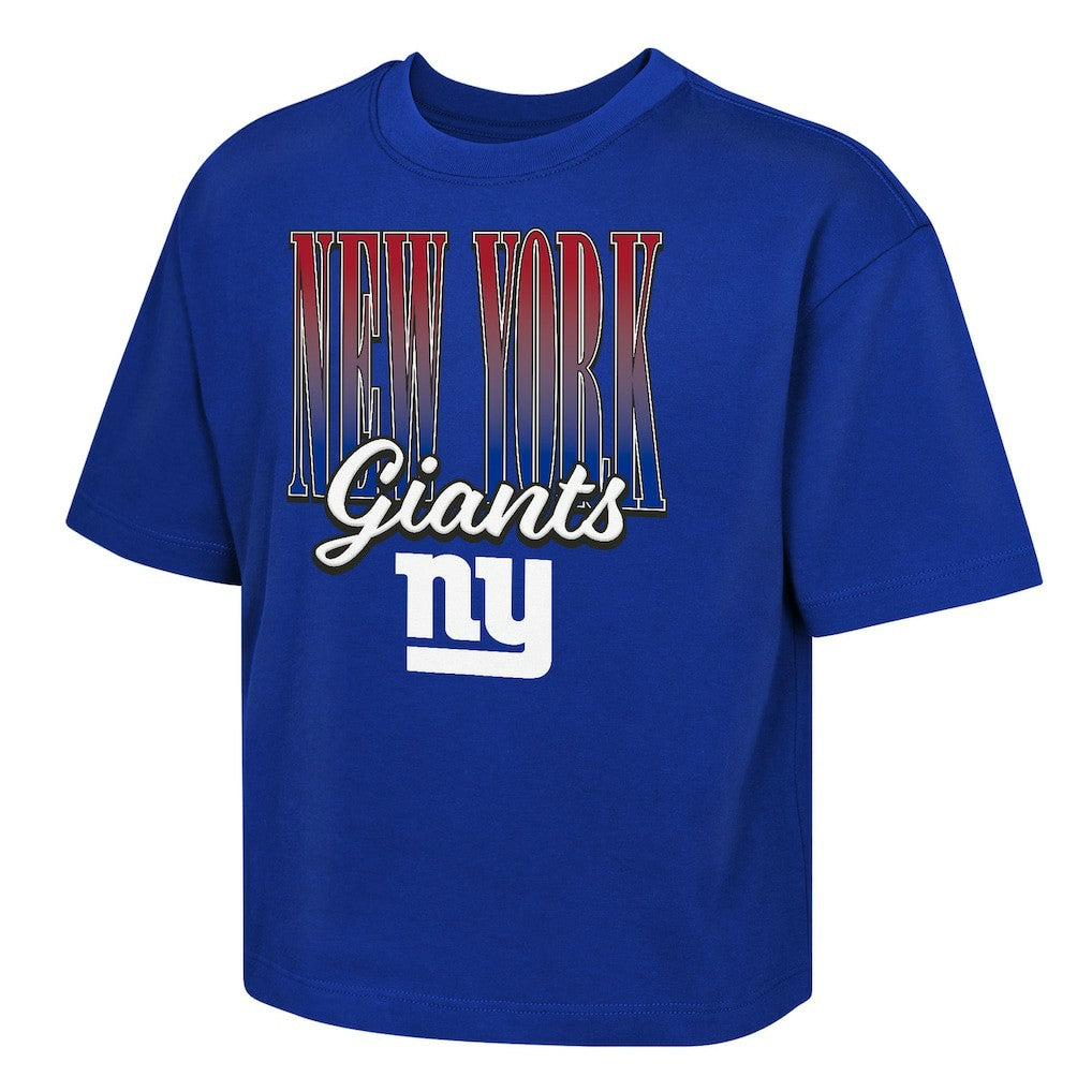 Outerstuff Girls Youth Big City Boxy T-Shirt - New York Giants T-shirts