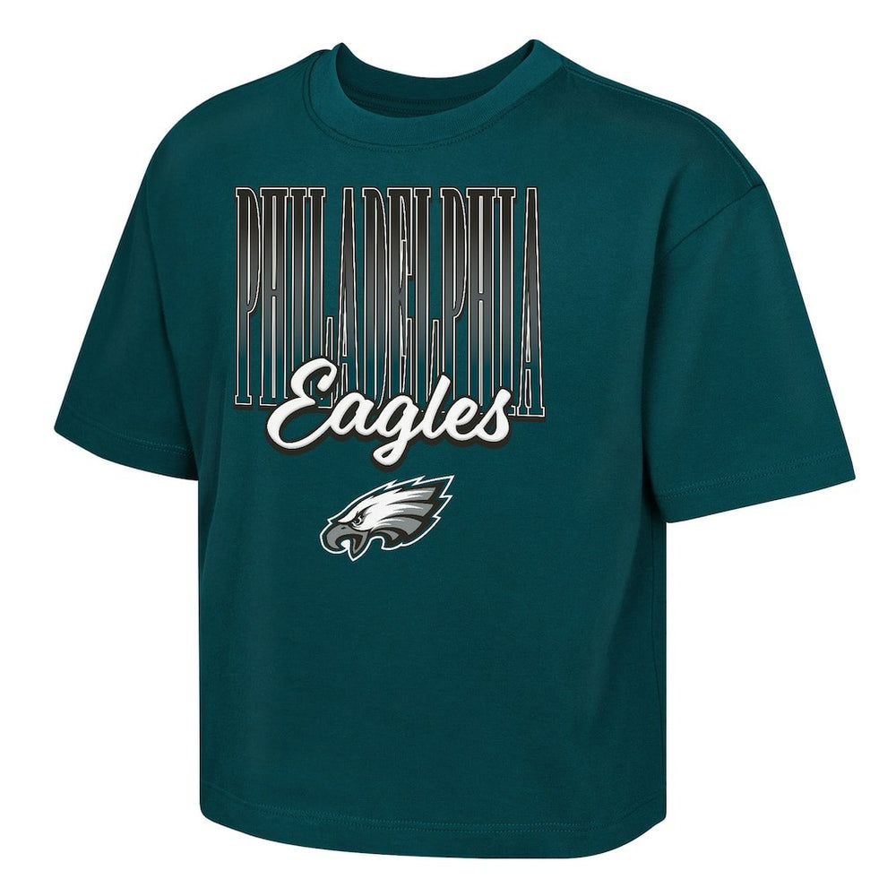 Outerstuff Girls Youth Big City Boxy T-Shirt - Philadelphia Eagles T-shirts