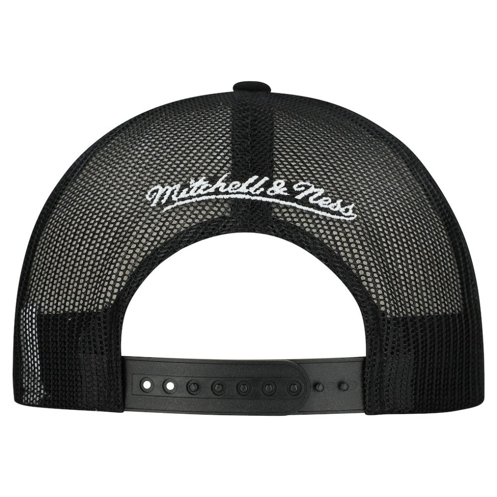NHL Pittsburgh Penguins Mitchell & Ness Gridlock Trucker Adjustable Hat