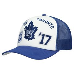 NHL Toronto Maple Leafs Mitchell & Ness Gridlock Trucker Adjustable Hat