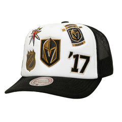 NHL Vegas Golden Knights Mitchell & Ness Gridlock Trucker Adjustable Hat