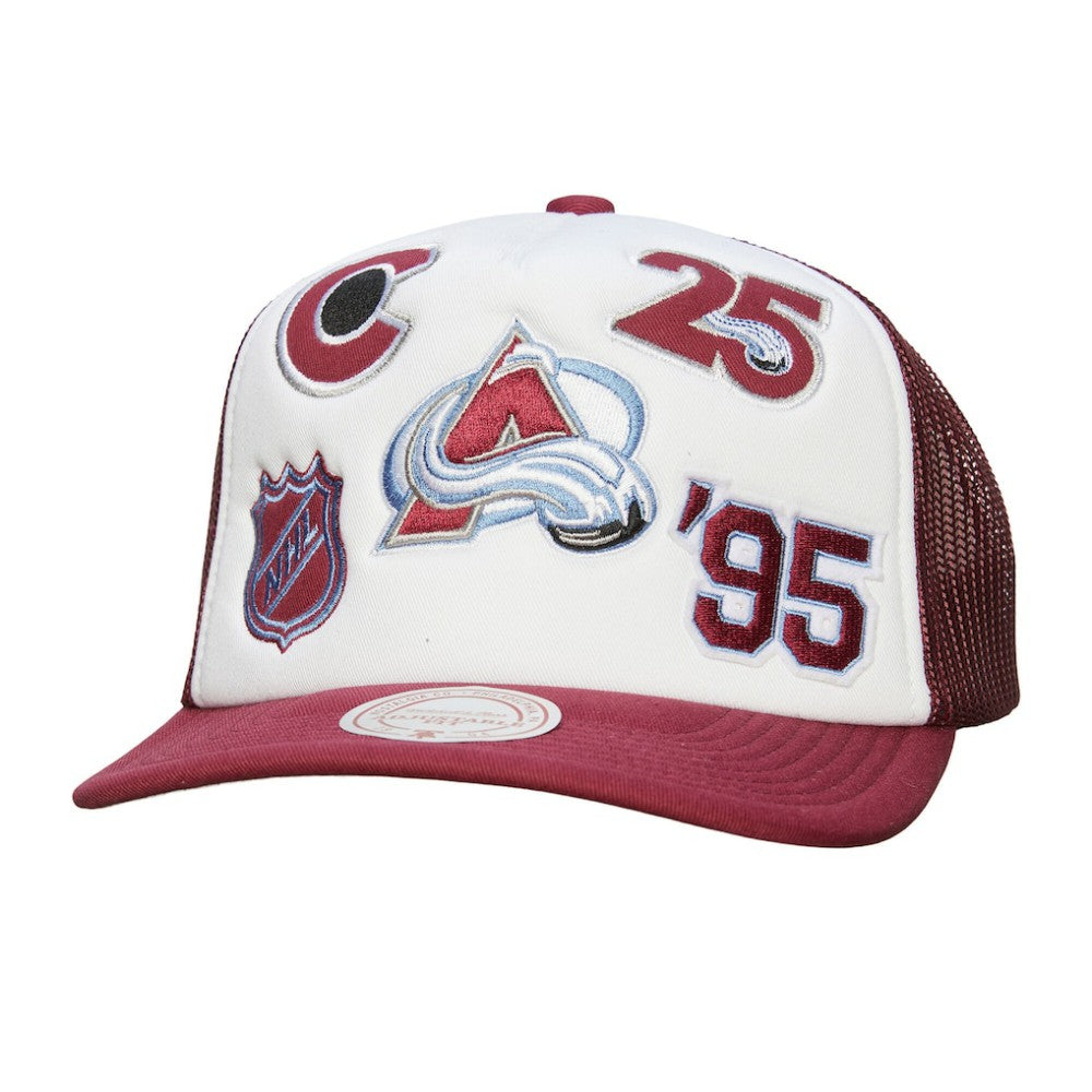 NHL Colorado Avalanche Mitchell & Ness Gridlock Trucker Adjustable Hat