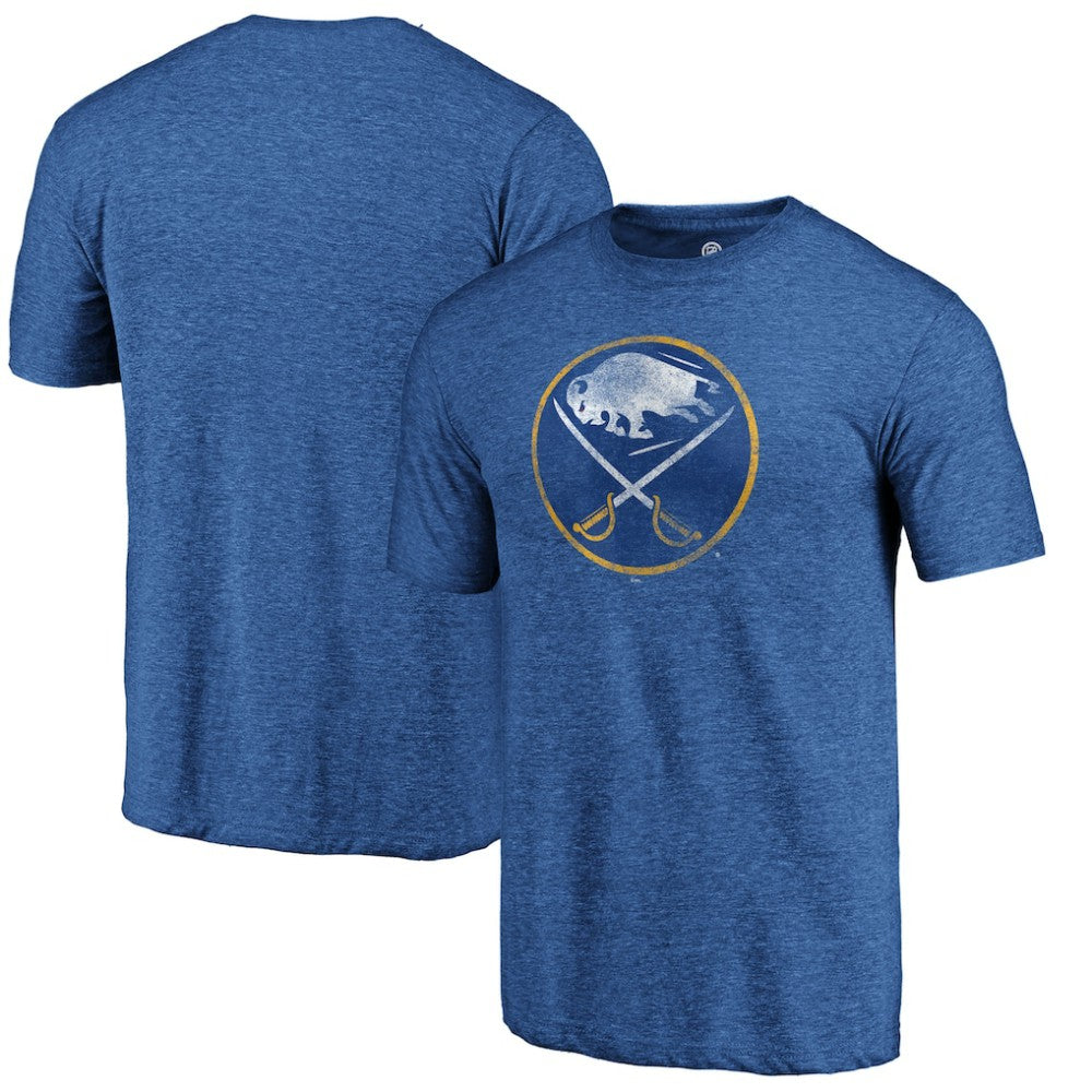 NHL Buffalo Sabres Distressed Logo Tri-Blend T-Shirt