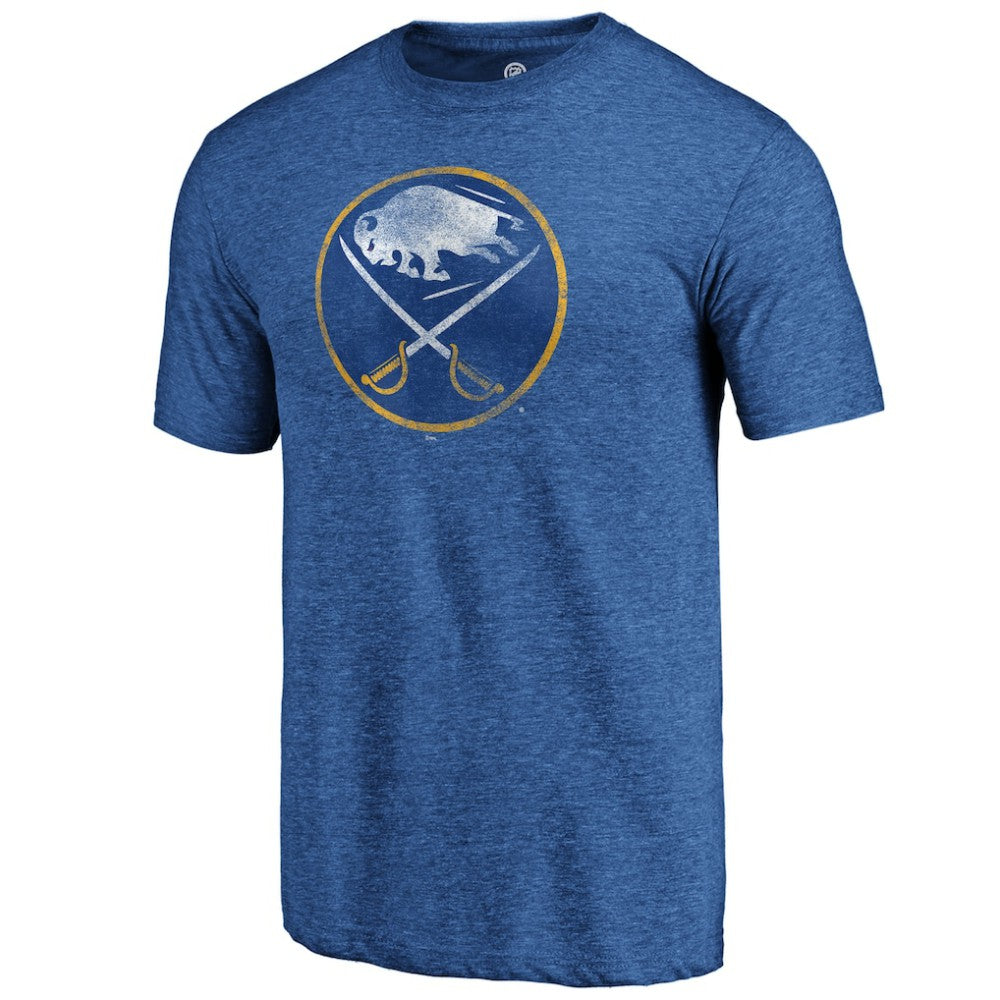 NHL Buffalo Sabres Distressed Logo Tri-Blend T-Shirt