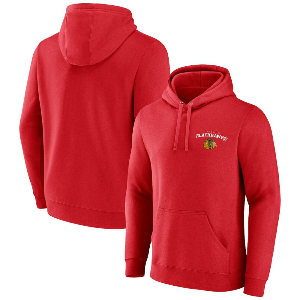 NHL Chicago Blackhawks Team Lockup Pullover Hoodie